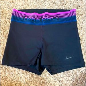 Nike pro spandex shorts